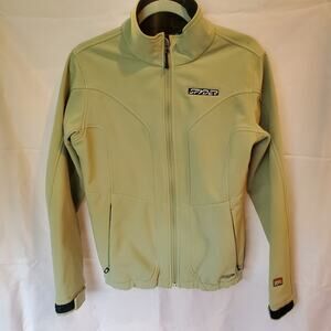 Spyder Women’s Softshell Jacket Green Size 12 Outdoor Zip Front Performance Coat